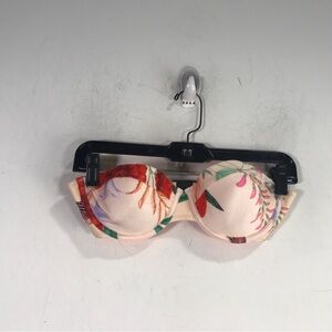 Triangl Floral Underwire Strapless Swim Top, Women's Size S+ - Multicolored